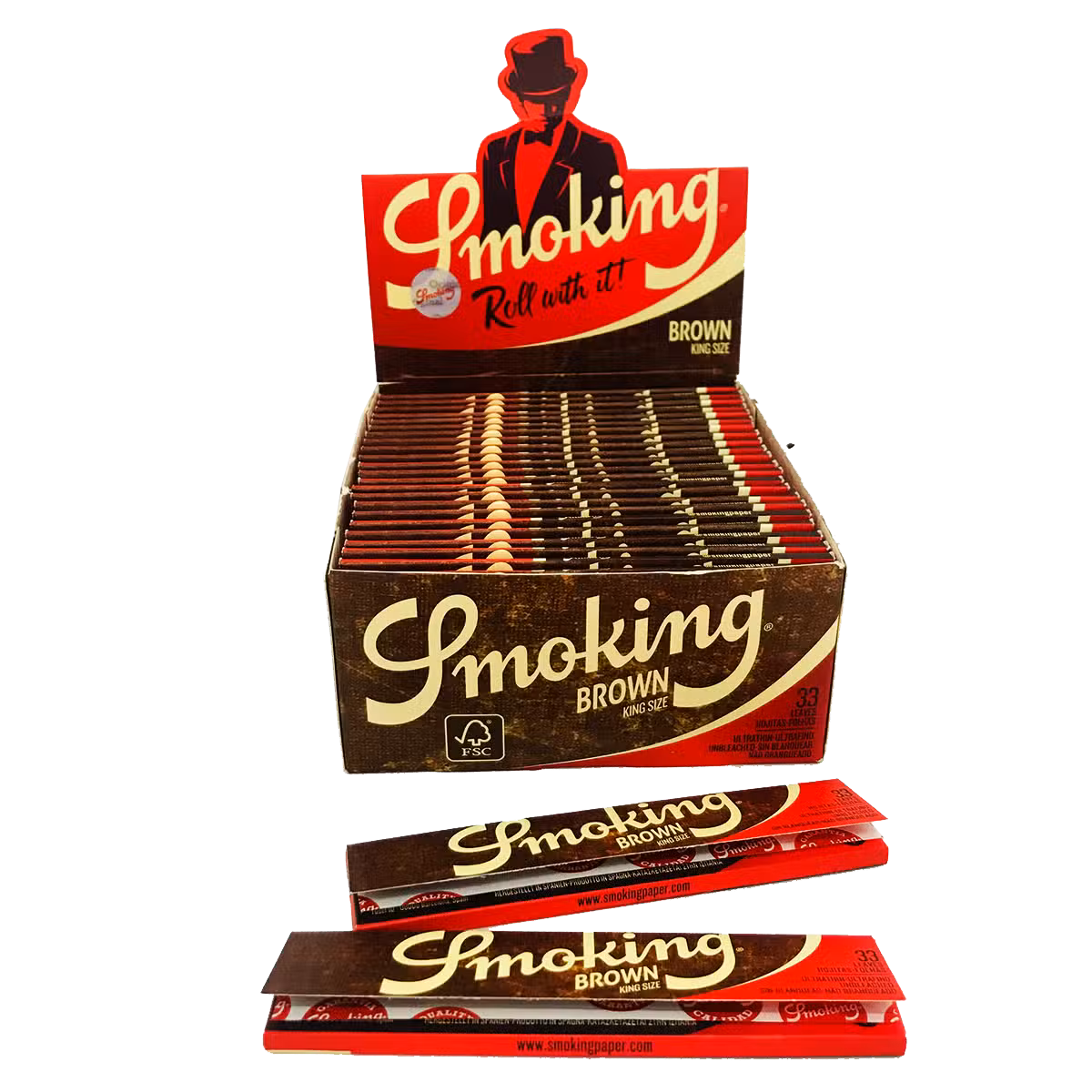 SMOKING BROWN KING SIZE 33 H
