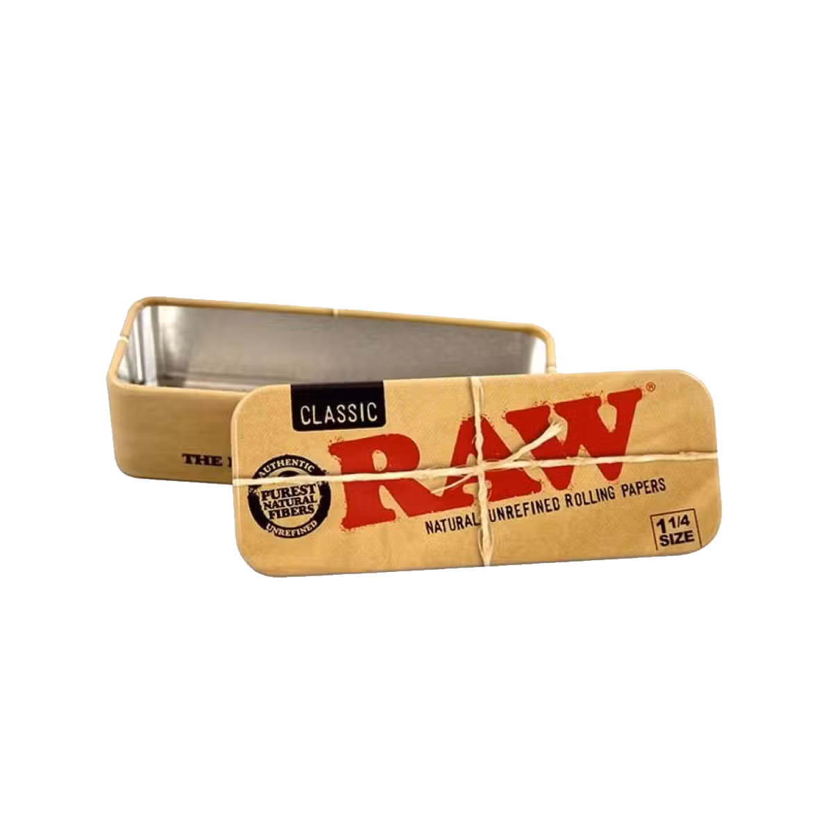 RAW TIN CADDY FOR PRE ROLLED 1 1/4
