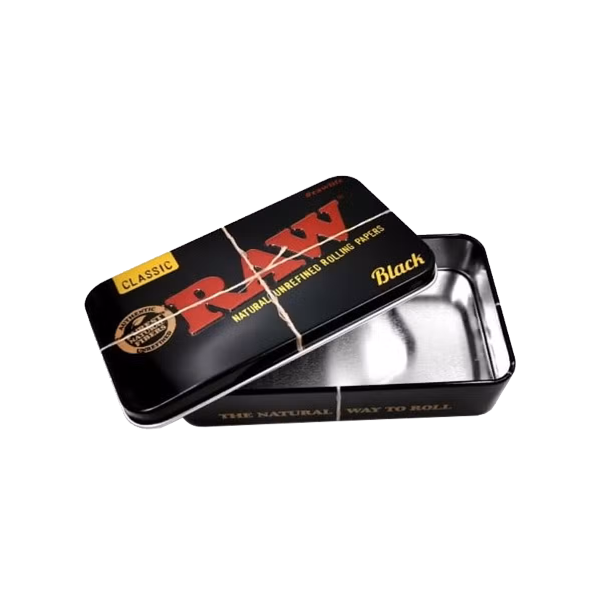 RAW TIN CASE BLACK 115 X 65 X 25MM