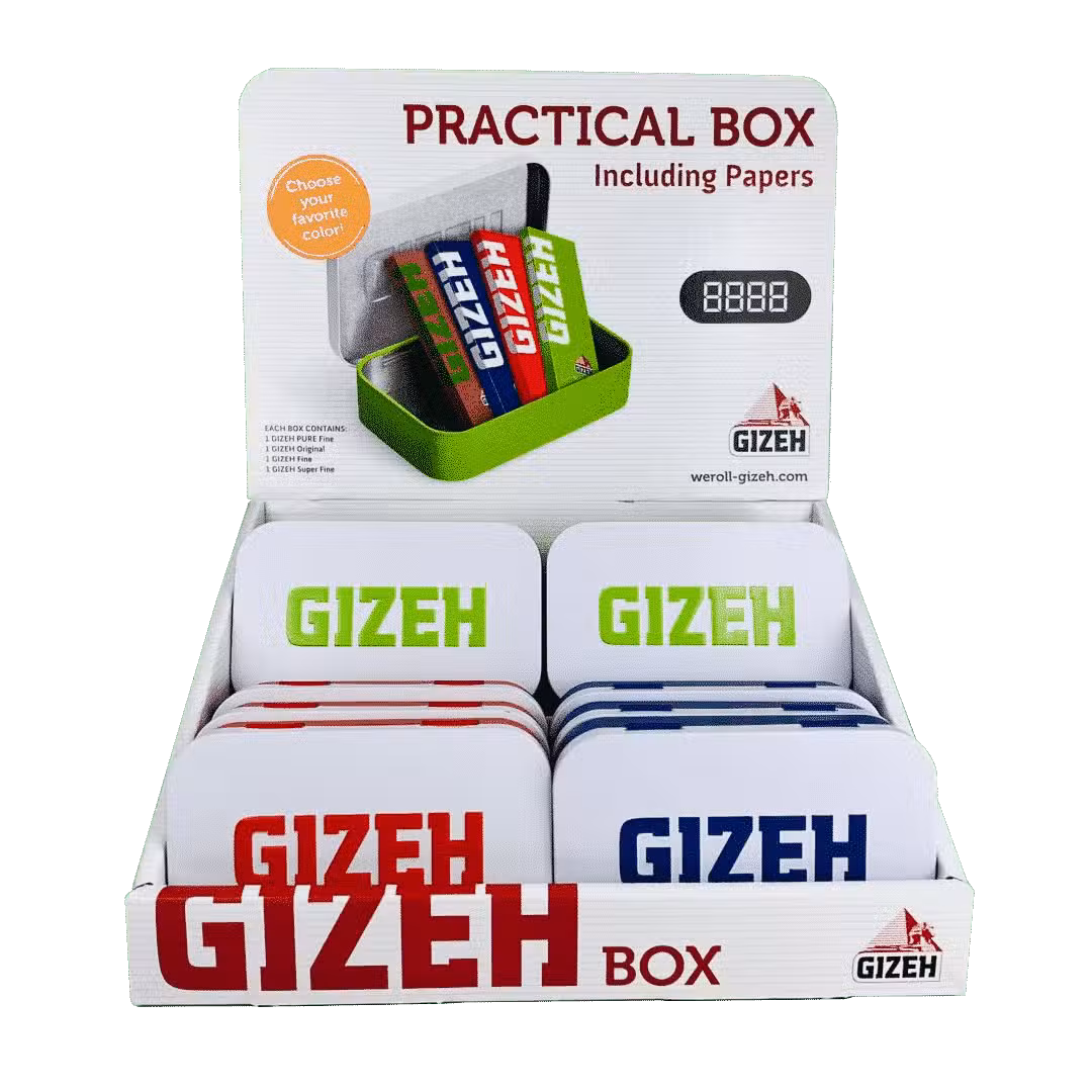 LATA GIZEH WHITE 95x60x19mm+ 4 Papeles N1x50h