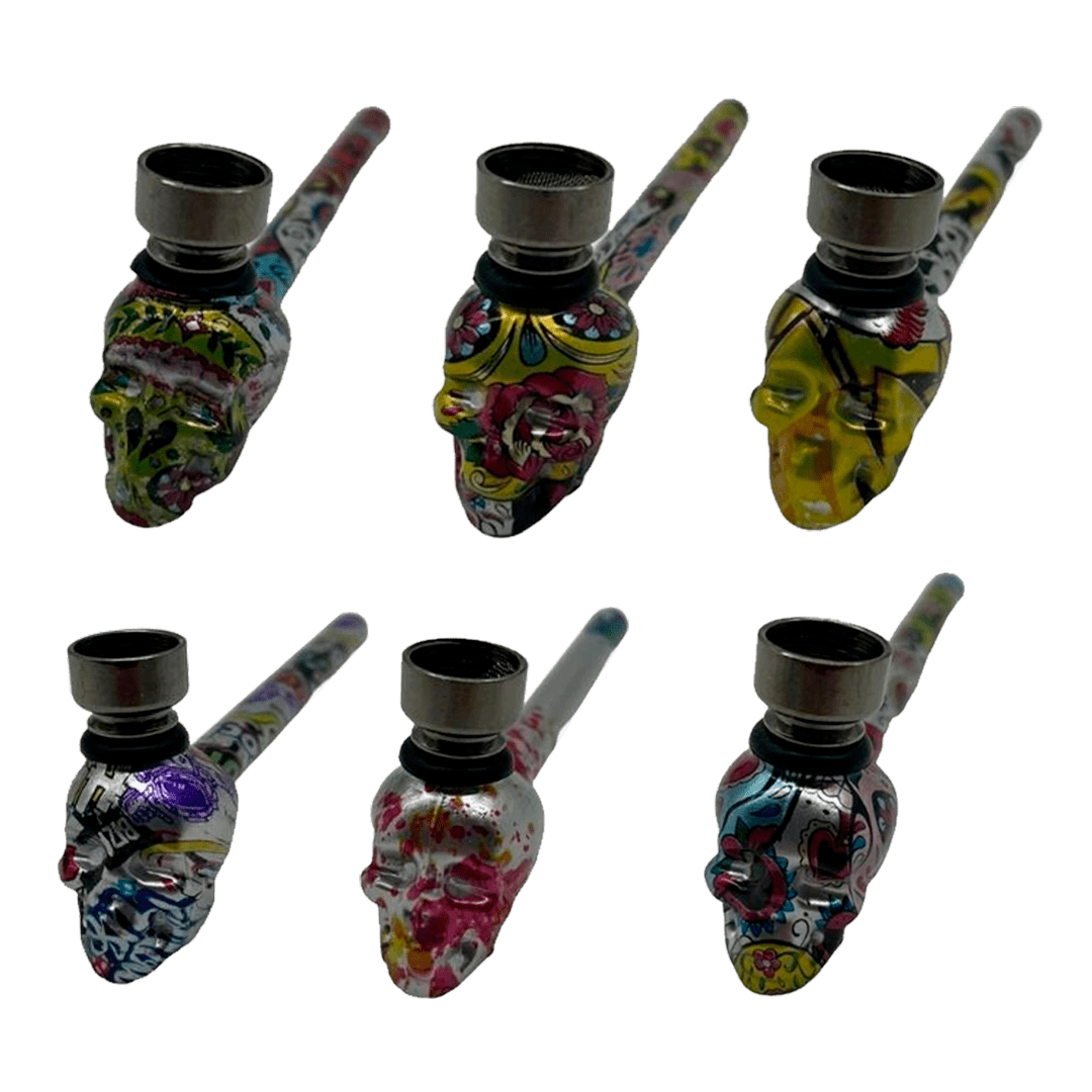 BLYD-05 PIPA 12,5cm CALAVERA METALIZADA