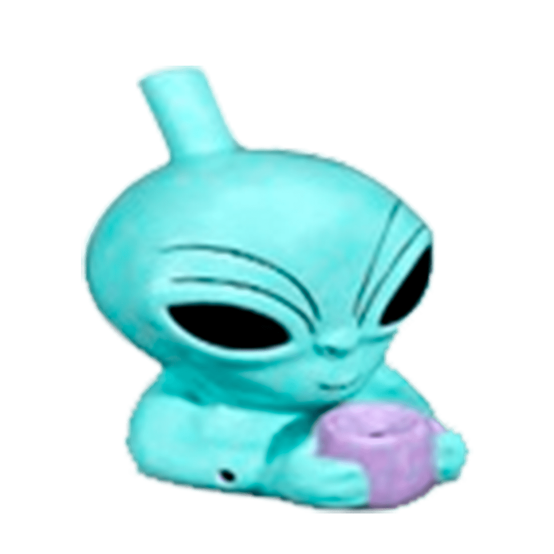 393-CERAMIC ALIEN PIPE 14cm