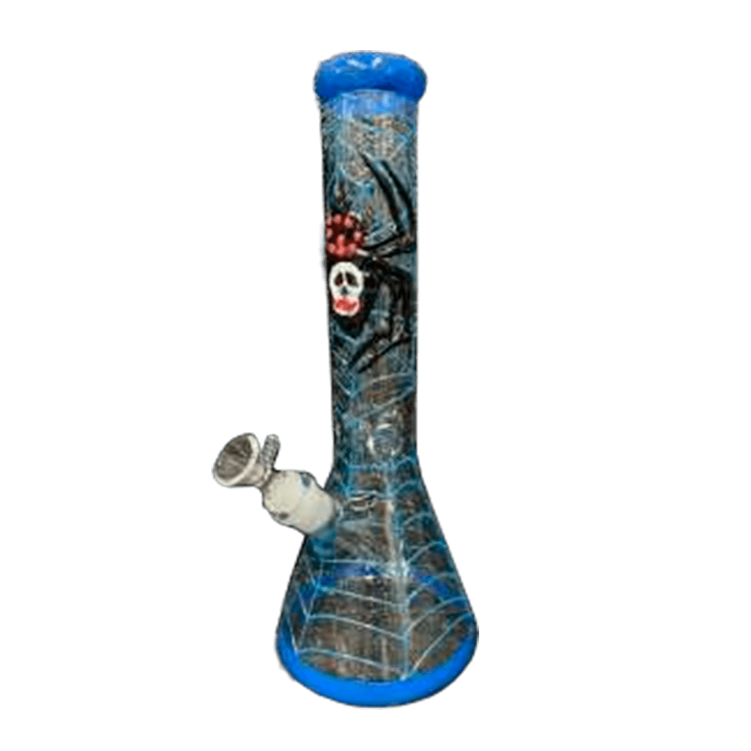 BNG051-BONG SPIDER BLUE 35cm