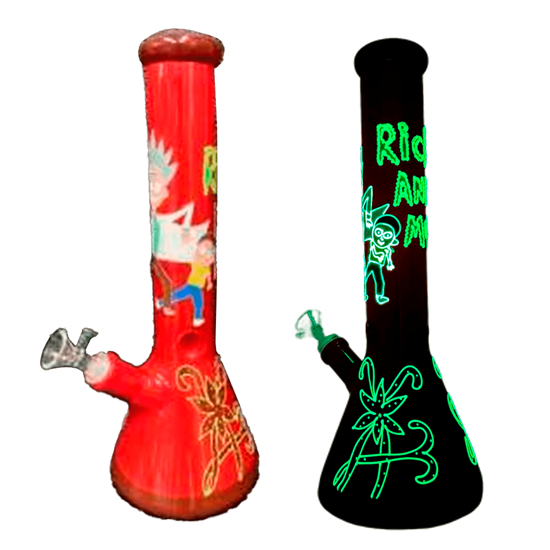 BNG065-BONG ROJO RICK MORTY GDE 35CM