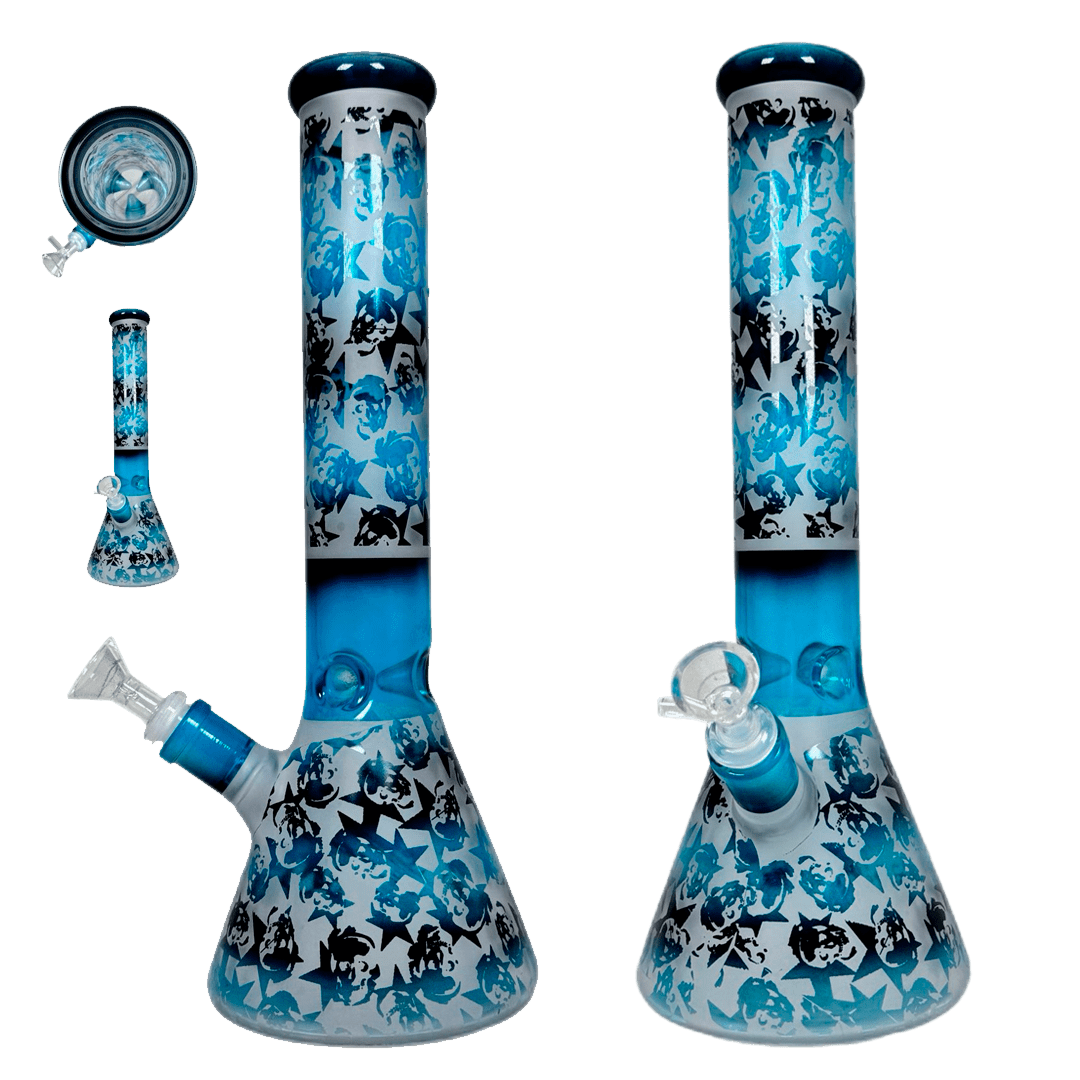 BNG075-BONG AZUL GDE 35CM