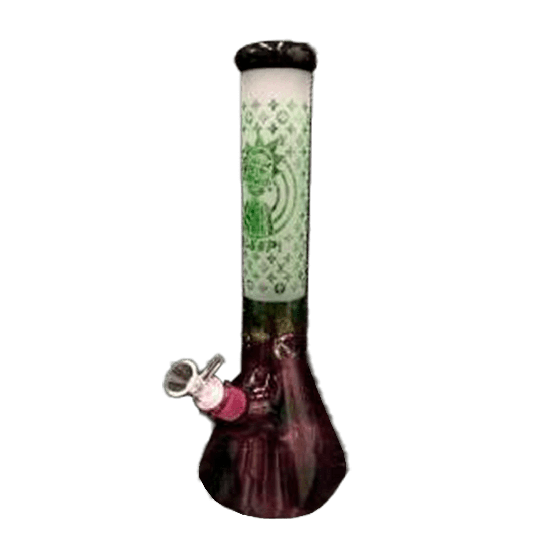 BNG076A-BONG R&M ESMERILADO VERDE  GDE 35CM