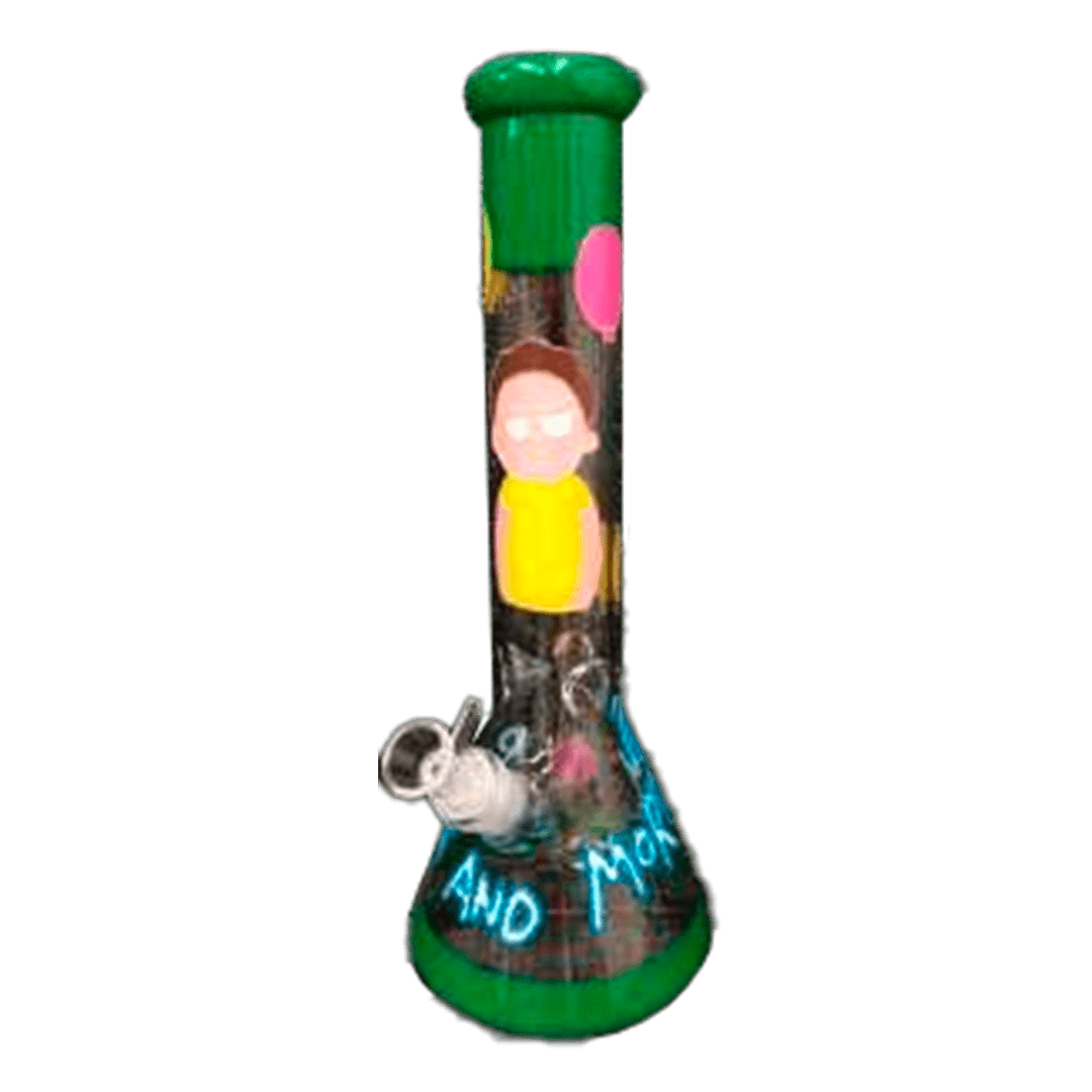 BNG083A-BONG MORTY c/verde  GDE 35cm