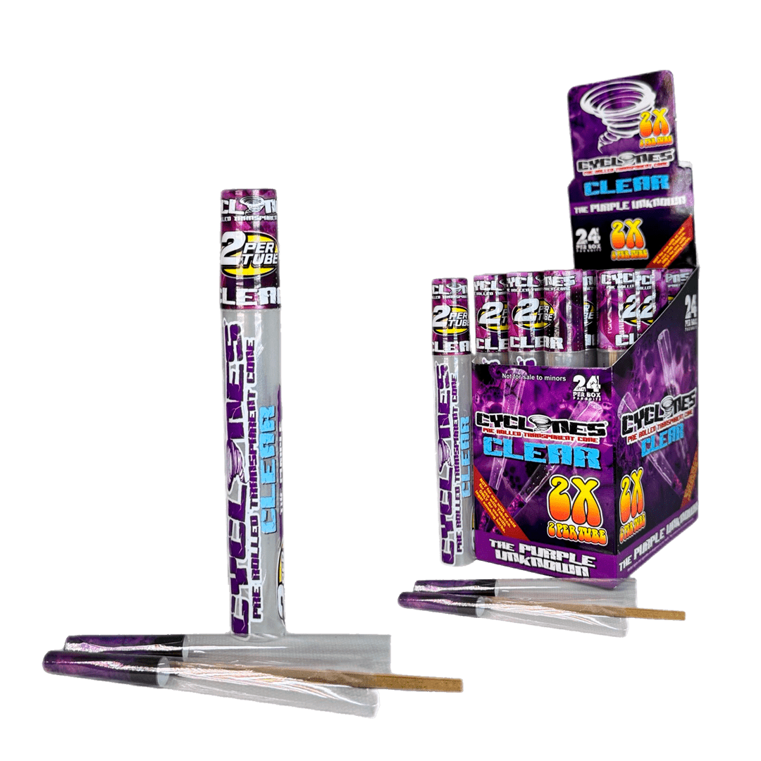 CYCLONES CLEAR X 2 PURPLE
