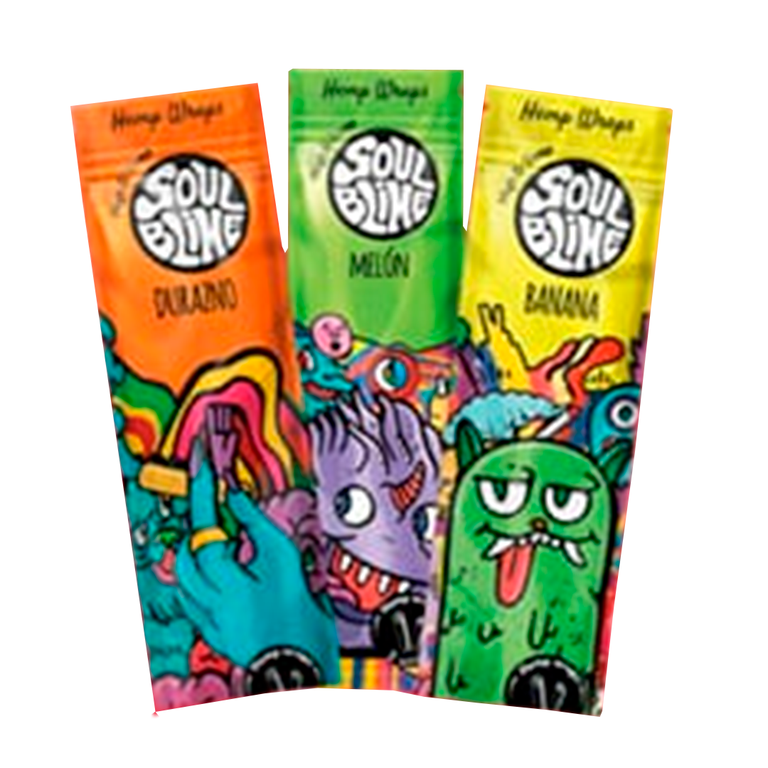 SOULBLIME HEMP WRAPS x2 TUTTI FRUTTI