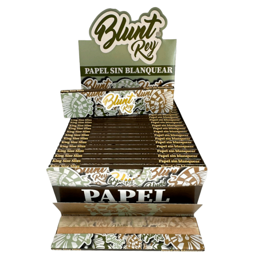 BR06-Papel Blunt Rey King size Slim sin Blanquear 32 h