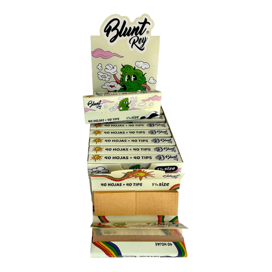 BR08-Papel Natural Blunt Rey 40 hojas + 40 tips 1.1/4