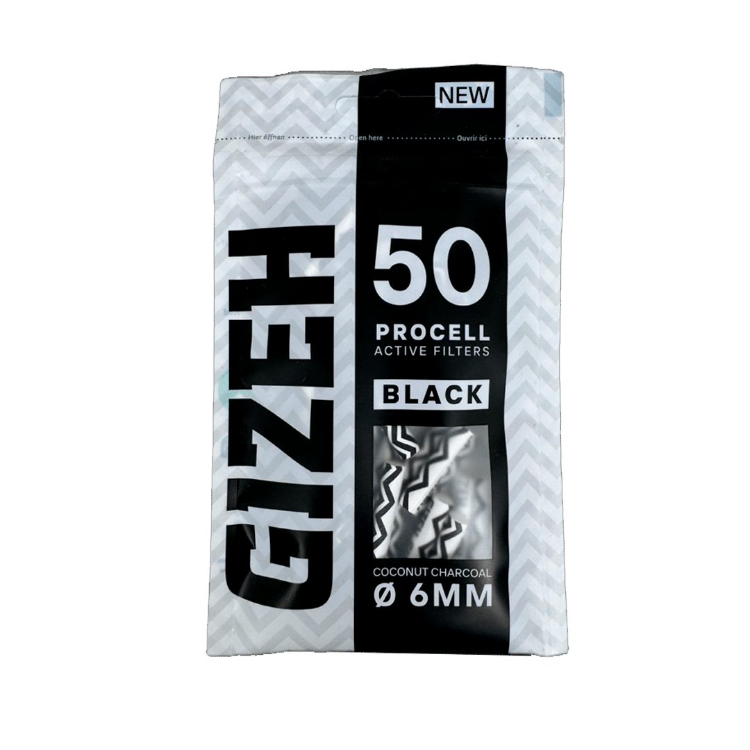 Filtro GIZEH PROCELL 50u Ø6mm Active BLACK