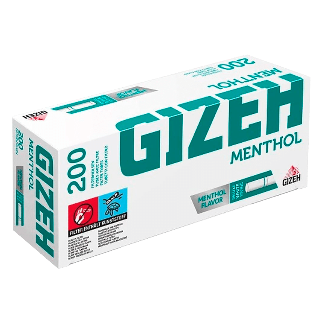 TUBO GIZEH MENTHOL x 200u