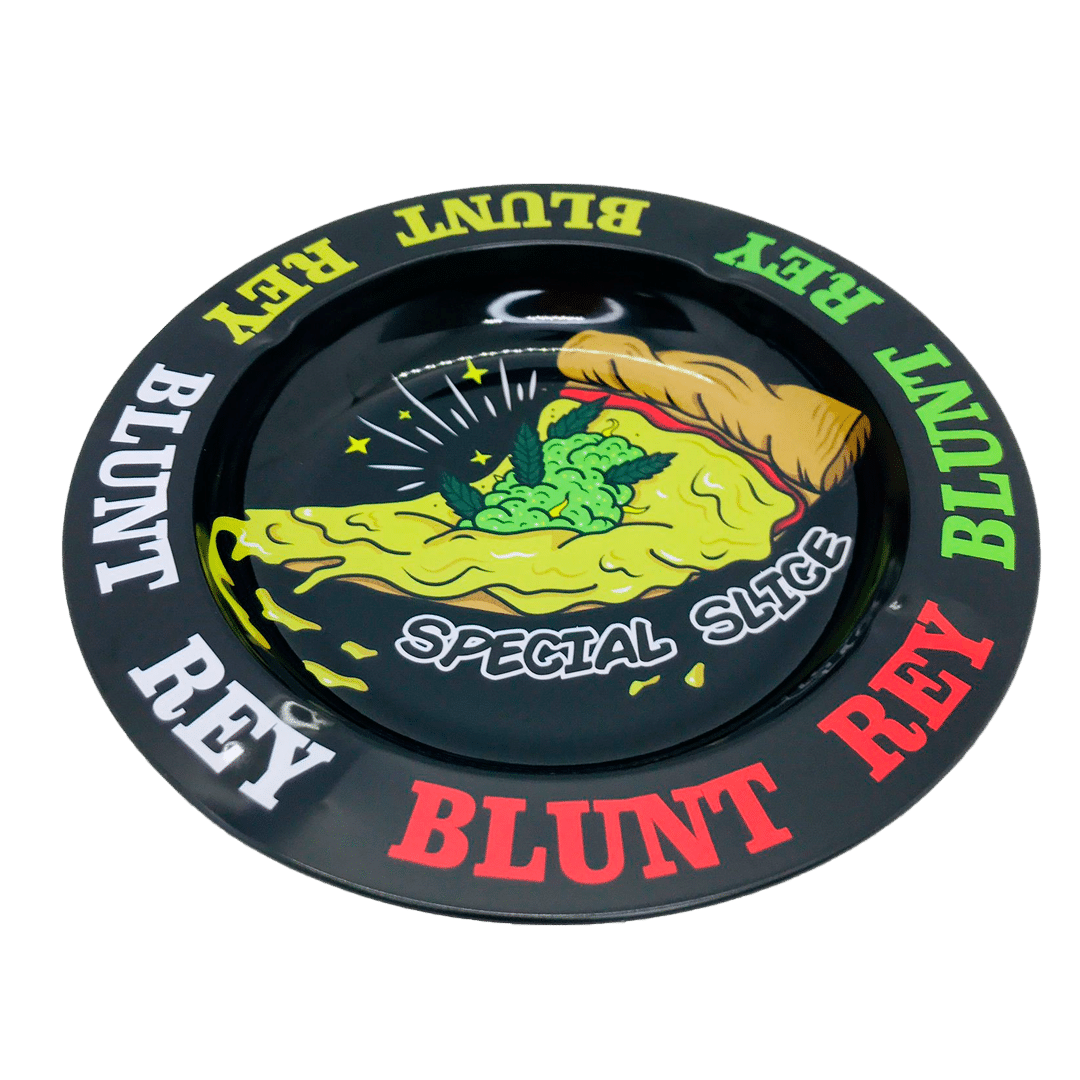 CNI051-CENICERO METAL B.R.PIZZA 13.5CM