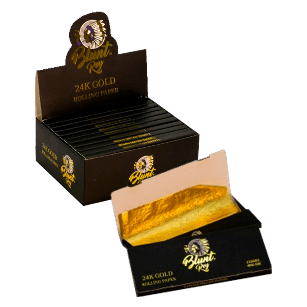 OR01 Papel ORO BR x 2 KING SIZE 24k GOLD