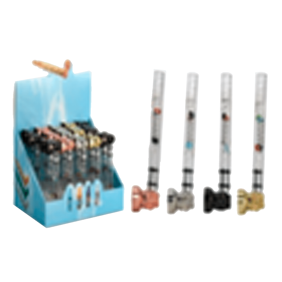 PPM856-Glass Pipe with Metal Bowl