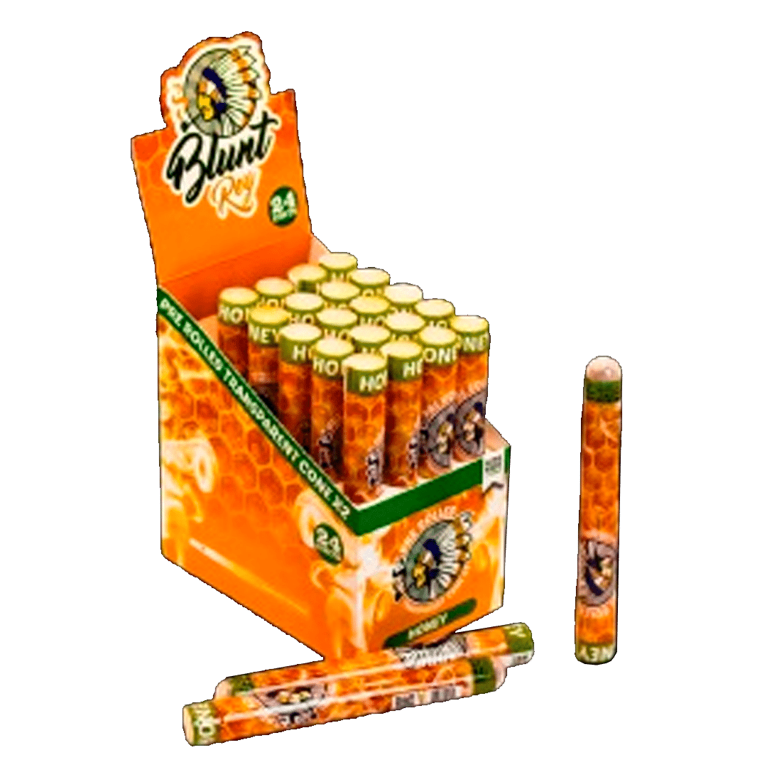 Pre Rolled Transparent CONE x2 BR 110mm HONEY