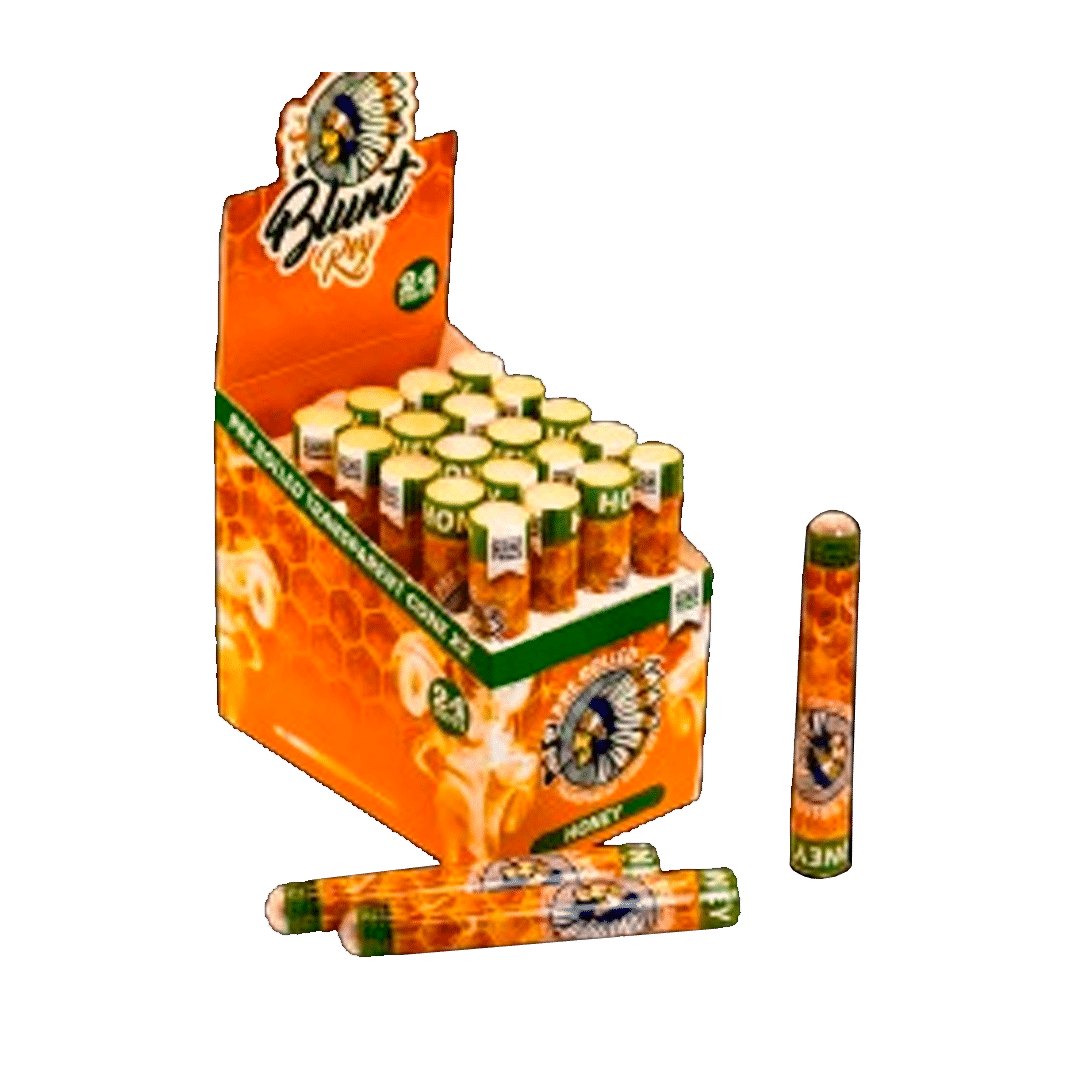 Pre Rolled Transparent CONE x2 BR 78mm HONEY