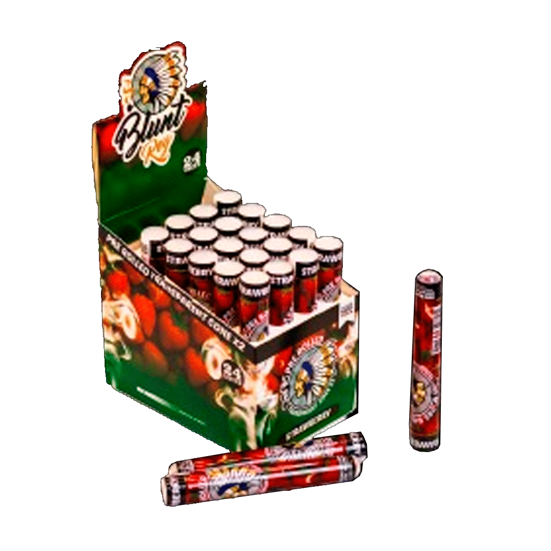 Pre Rolled Transparent CONE x2 BR 78mm STRAWBERRY