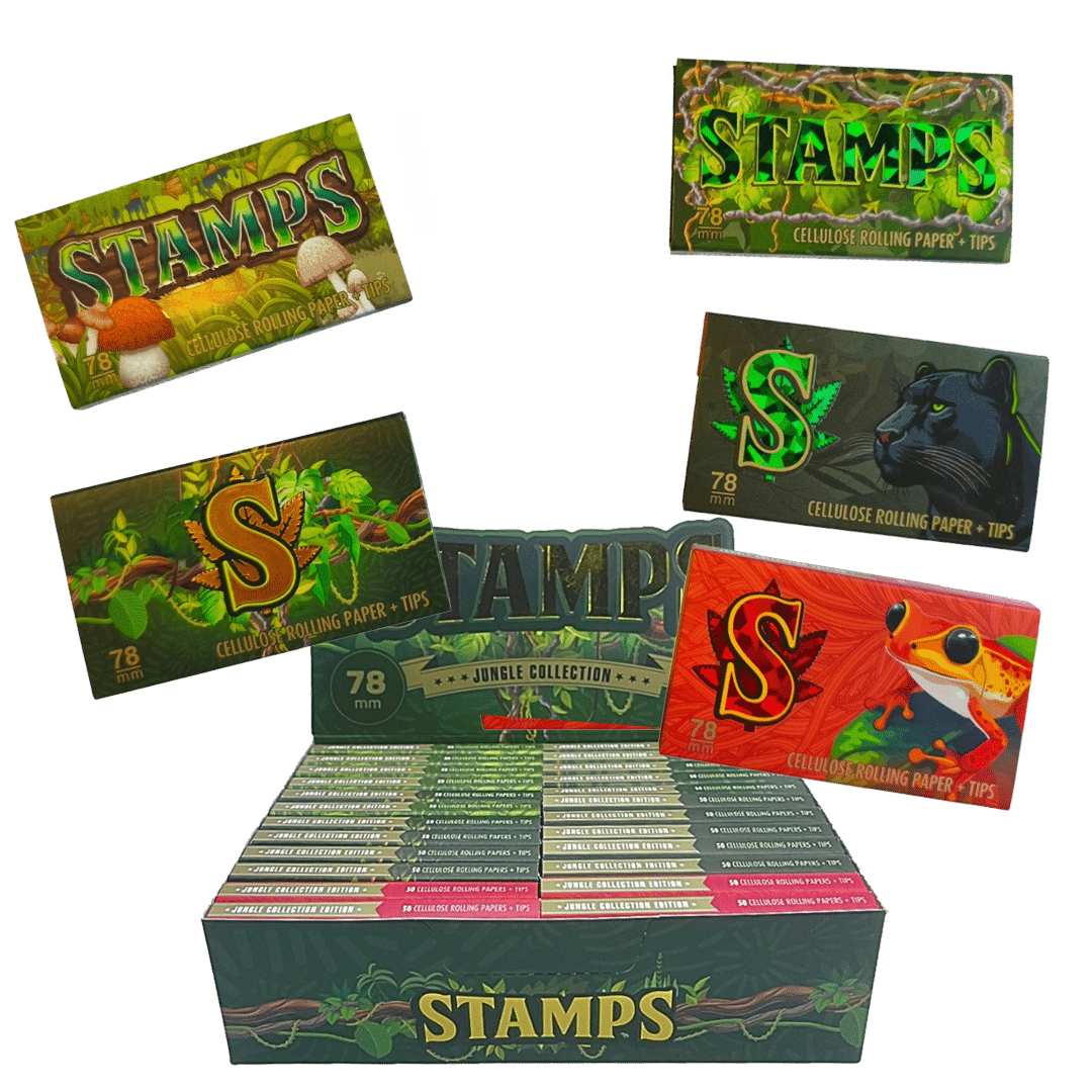 ST58-CELULOSA STAMPS 50H+50 TIPS JUNGLE