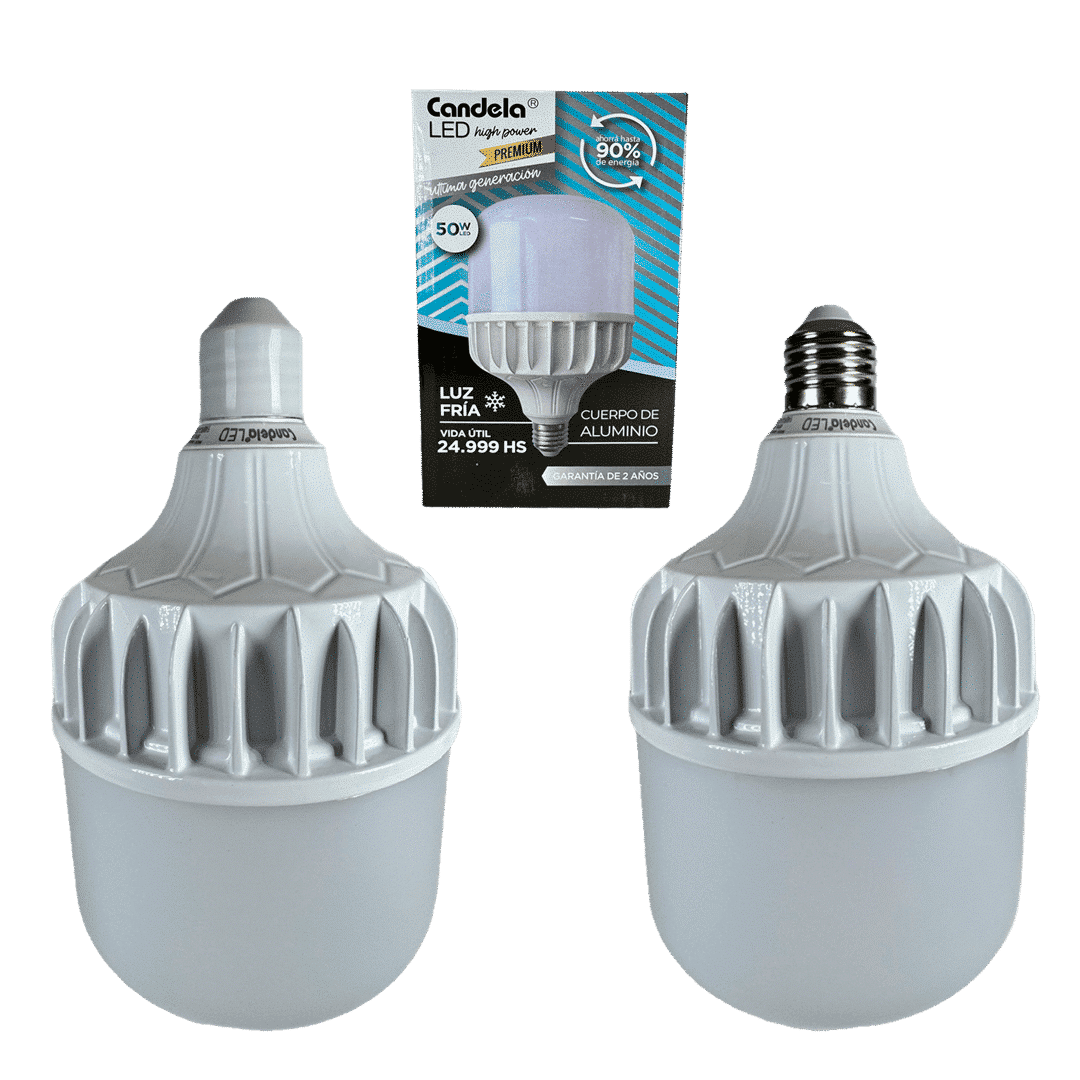 LED High Power Premium 50W CANDELA Fria cpo aluminio