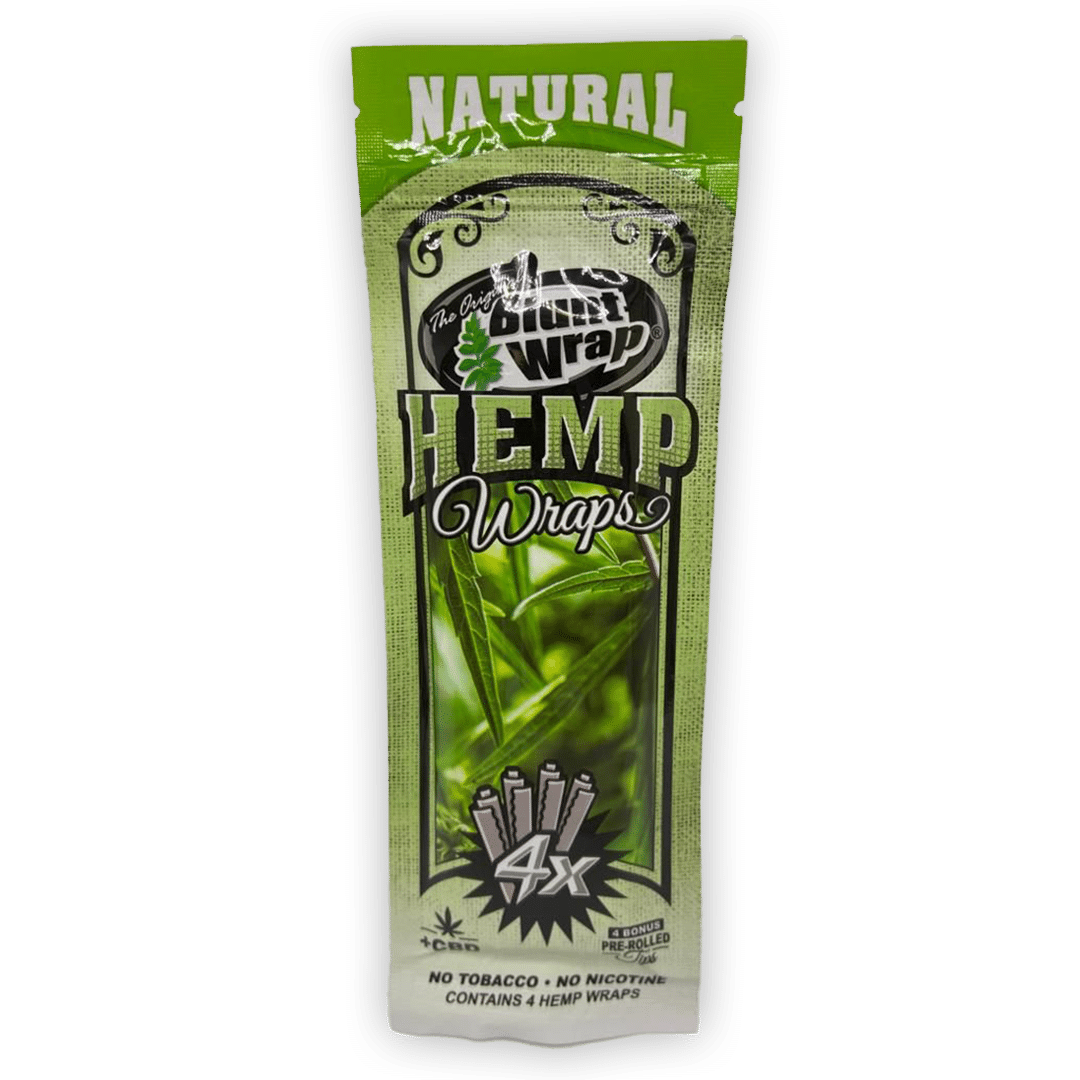 HEMP BLUNT WRAP X 4 NATURAL+CBD