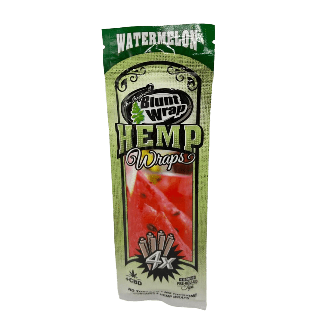 HEMP BLUNT WRAP X 4 WATERMELON+CBD