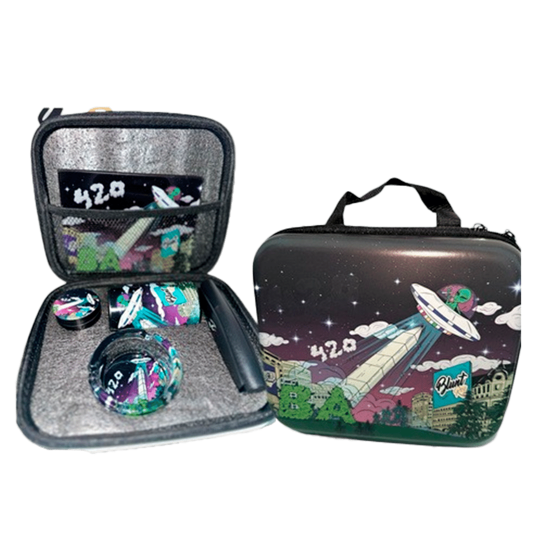 MT01-G ESTUCHE SET DE FUMAR BLUNT REY OBELISCO 22.5CM