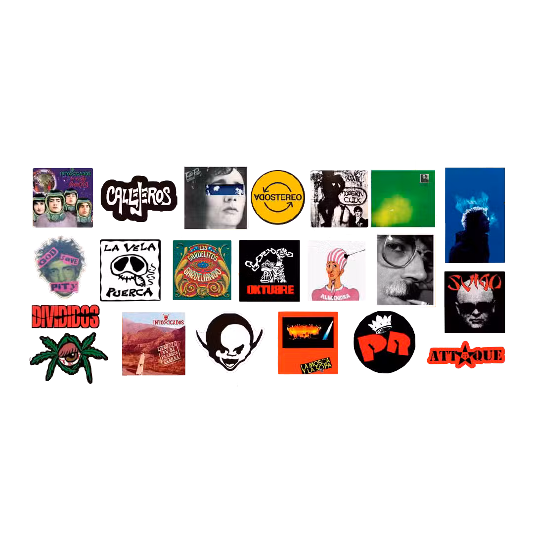 STICKER x 25 ROCK NACIONAL