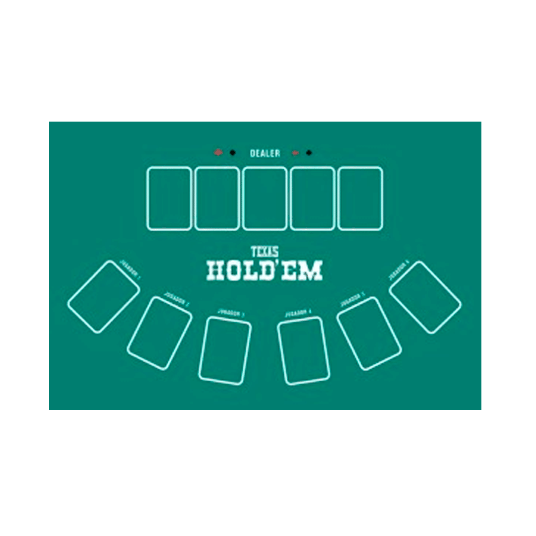 PAÑO DE TEXAS HOLD´EM P&B 1,9X0,9 M